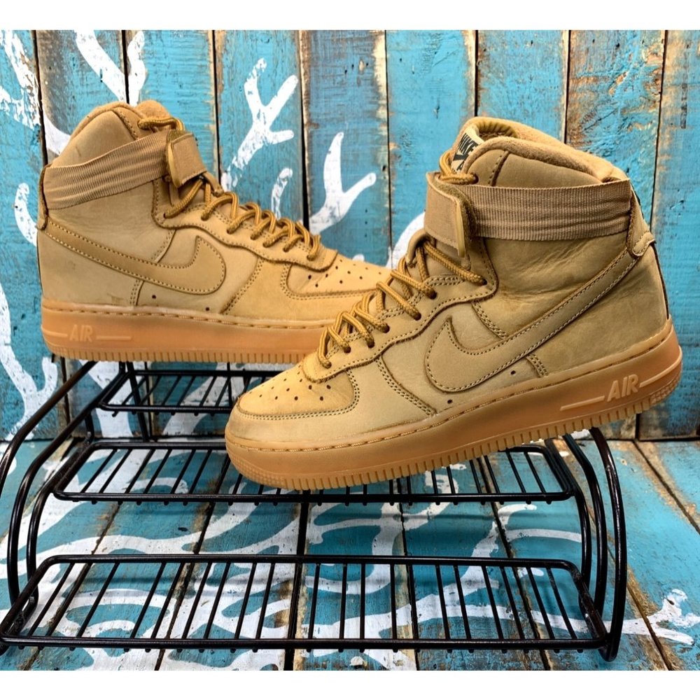 Nike Air Force 1 High GS Flax Wheat Size 4Y/W5.5 (807617-200 )